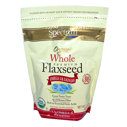 Spectrum Essentials Organic Whole Premium Flaxseed 15 Oz